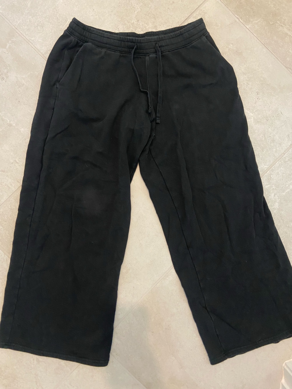 Hollister Black Wide-Leg Sweatpants